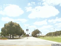 Teen latina Milah gets lured in a car for money