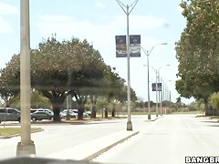 Teen latina Milah gets lured in a car for money