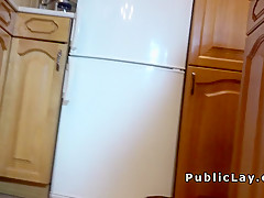 Hungarian hottie bangs huge cock