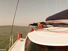 Bikini sex, including painful outdoor D.P.