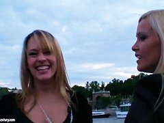 Blue Angel and Sophie Moone ride on a boat
