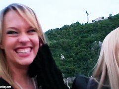 Blue Angel and Sophie Moone ride on a boat