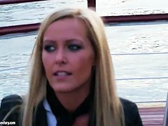 Blue Angel and Sophie Moone ride on a boat