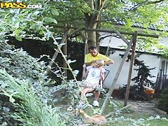 Awesome outdoor amateur action with hot couple