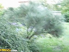 Awesome outdoor amateur action with hot couple