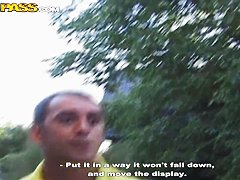 Awesome outdoor amateur action with hot couple