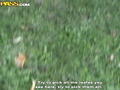 Awesome outdoor amateur action with hot couple