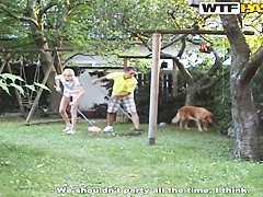 Awesome outdoor amateur action with hot couple