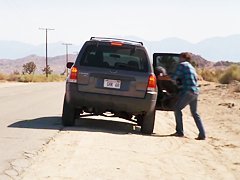 Samantha Saint and her man get busy in a tent in the middle of nowhere