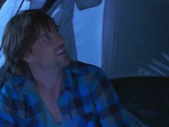 Samantha Saint and her man get busy in a tent in the middle of nowhere