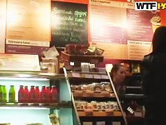 Young babe Nessa Devil takes on cock in toilet