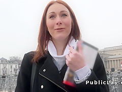 Euro student sucks and fucks for cash