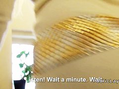 Blonde Hungarian student fucks for cash