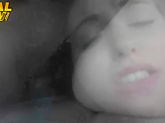 Pretty blonde Chloe Couture hitchhiking for a big black dick