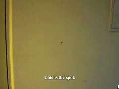 A girl on the street is offered cash for tits