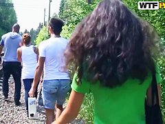 Hot students picnic with Albina