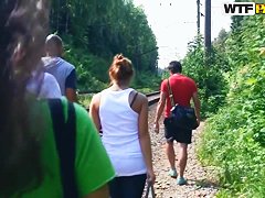 Hot students picnic with Albina