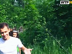 Hot students picnic with Albina