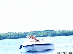 Britney Stevens and Lexi Love get a hard cock at the sea