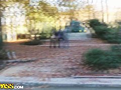 Blonde Dona wants public sex at the park to tame her wild urges
