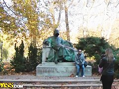 Blonde Dona wants public sex at the park to tame her wild urges