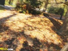 Blonde Dona wants public sex at the park to tame her wild urges