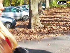 Blonde Dona wants public sex at the park to tame her wild urges