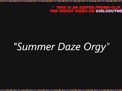 Girls Out West - Nasty lesbian orgy at the beach