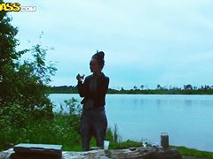 Hot fucking Russian picnic with sexy teen Jocelyn!