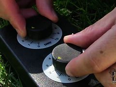 Samantha Bentley enjoying a double penetration from a mechanical monster