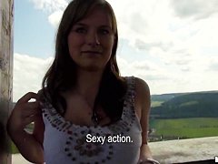 Charlotte Madison gets naughty outdoor for cash