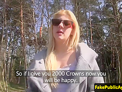 Amateur euro public fucked by imposter agent