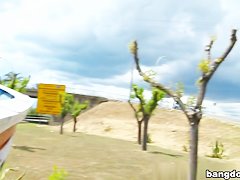 Anastasia Brill in Huge naturals get fucked outside