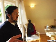 Allie Haze and her gals invite pool repair foremen