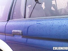 A beautiful jogger is seduced by a big stud