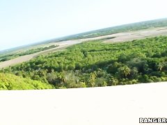 Amanda and Malli Abdallah get naughty on the beach