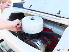 Amanda and Malli Abdallah get naughty on the beach