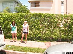 Victoria Adams goes for a ride with her hot friend