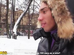 Hot redhead babe Payton getting public asshole penetration outdoors