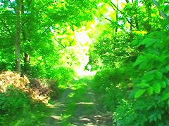 18 year old girl is giving a head outdoor