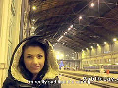 Hungarian amateur from public banged