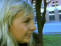 Kathy in public porn video showing lusty hardcore fucking