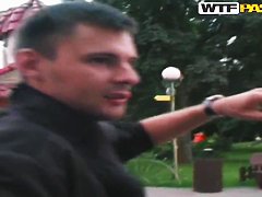 Sucking penis in public place is intriguing