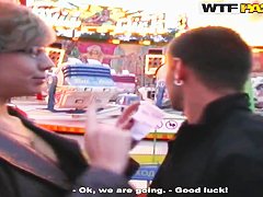 Sucking penis in public place is intriguing