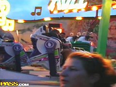 Sucking penis in public place is intriguing