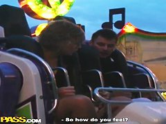 Sucking penis in public place is intriguing