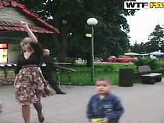 Sucking penis in public place is intriguing