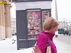 Attractive blonde Amy gets filmed in close up