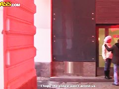 Attractive blonde Amy gets filmed in close up