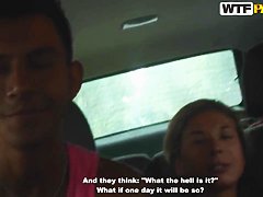 Exciting hot picnic with sexy Russian teen whores!